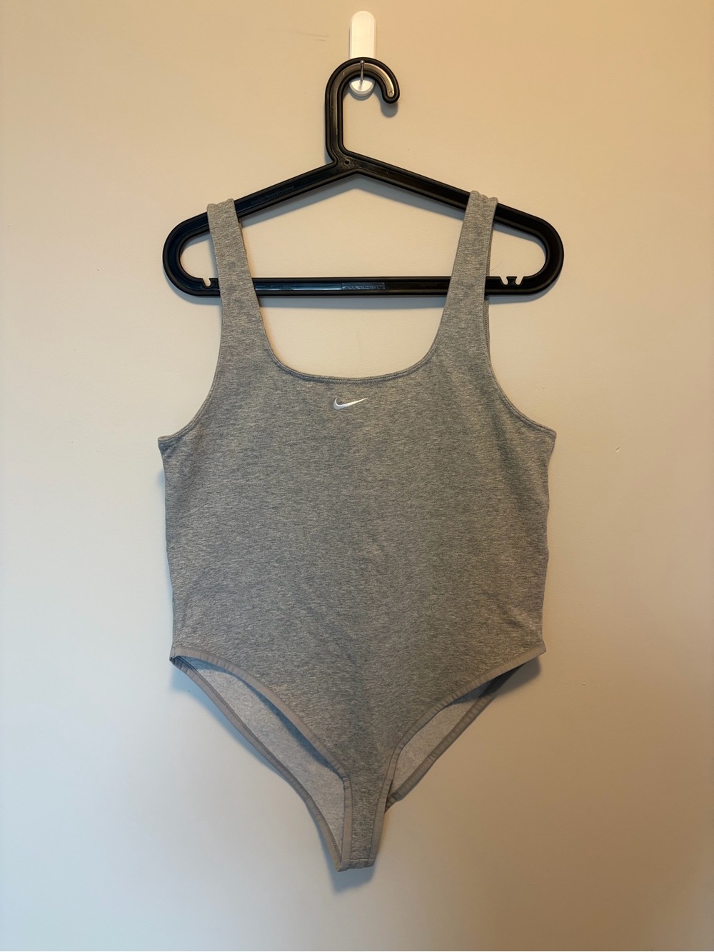 Grey Nike Scoop Neck Bodysuit - Size L